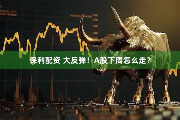 保利配资 大反弹！A股下周怎么走？