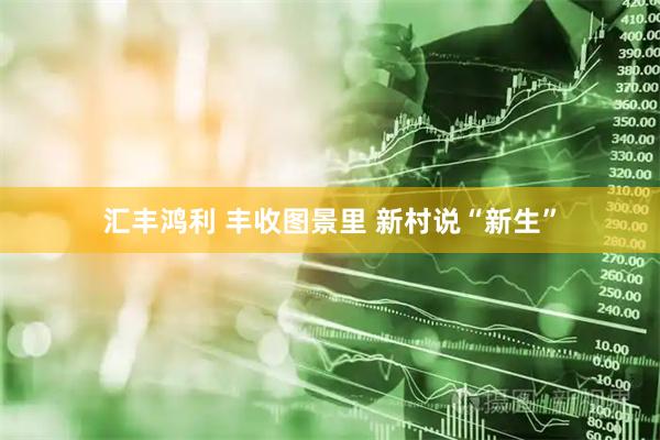 汇丰鸿利 丰收图景里 新村说“新生”