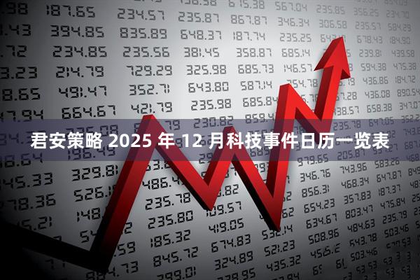 君安策略 2025 年 12 月科技事件日历一览表