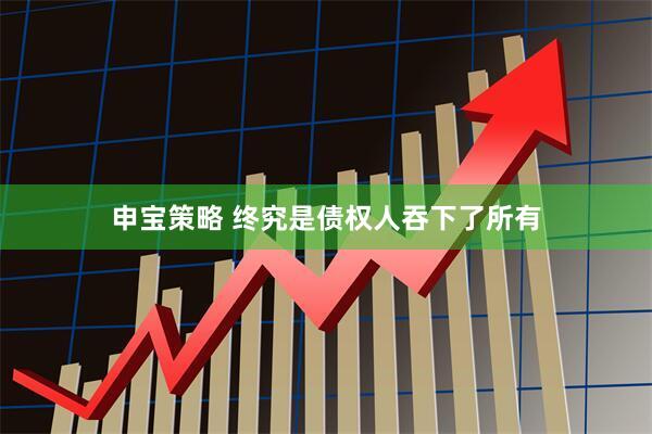 申宝策略 终究是债权人吞下了所有